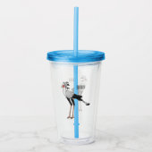 Bevestiging van de cartoon van de secretaris acryl drinkbeker (Voorkant)