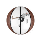 Bevestiging van de cartoon van de secretaris basketbal (Verticaal)