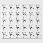 Bevestiging van de cartoon van de secretaris cadeaupapier (Vlak)