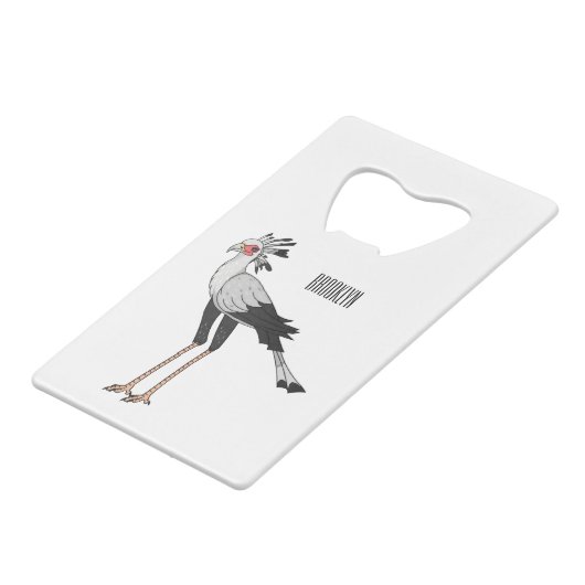 Bevestiging van de cartoon van de secretaris creditkaart flessenopener (Voorkant Gekanteld)