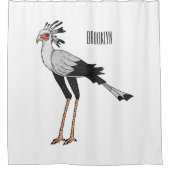 Bevestiging van de cartoon van de secretaris douchegordijn (Voorkant)