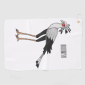 Bevestiging van de cartoon van de secretaris golfhanddoek (Horizontaal)