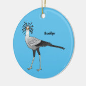 Bevestiging van de cartoon van de secretaris keramisch ornament (Links)