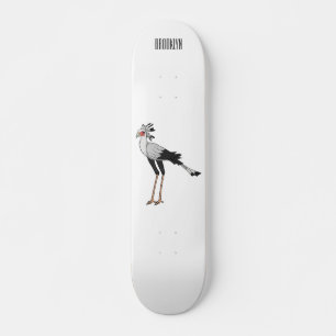 Bevestiging van de cartoon van de secretaris persoonlijk skateboard