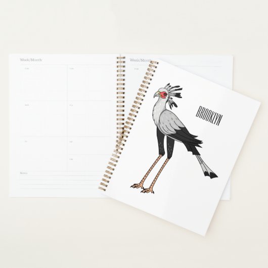 Bevestiging van de cartoon van de secretaris planner (Display)