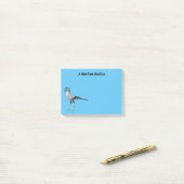 Bevestiging van de cartoon van de secretaris post-it® notes (Op bureau)