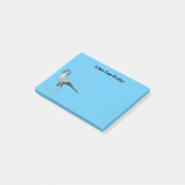 Bevestiging van de cartoon van de secretaris post-it® notes (Schuin)