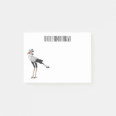 Bevestiging van de cartoon van de secretaris post-it® notes (Voorkant)