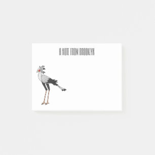 Bevestiging van de cartoon van de secretaris post-it® notes