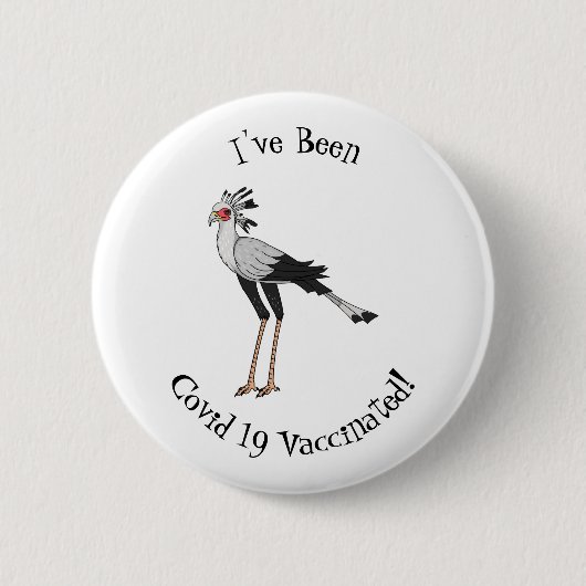 Bevestiging van de cartoon van de secretaris ronde button 5,7 cm (Voorkant)
