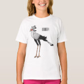 Bevestiging van de cartoon van de secretaris t-shirt (Voorkant)