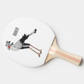 Bevestiging van de cartoon van de secretaris tafeltennisbatje (Zijkant)