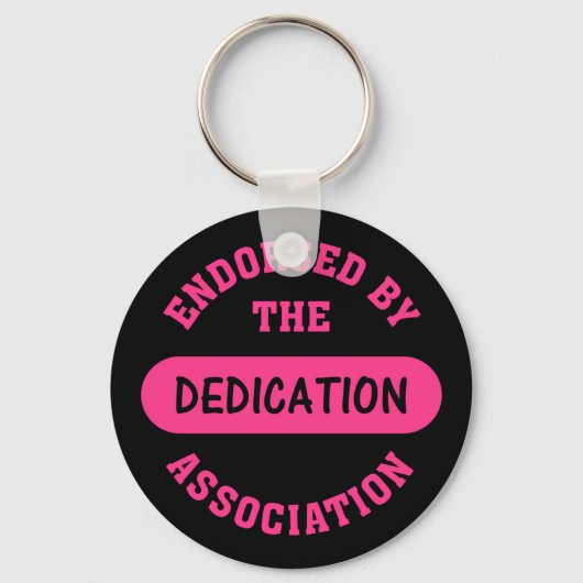 Bevestiging van de Dedication Association Sleutelhanger (Voorkant)