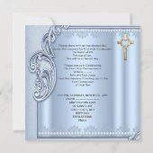 Bevestiging van de eerste heilige communiqué Blue  Kaart (Achterkant)