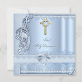 Bevestiging van de eerste heilige communiqué Blue  Kaart (Voorkant)