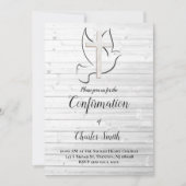 bevestiging van de Heilige Geest | wit hout Kaart (Voorkant)