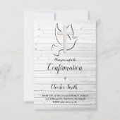 bevestiging van de Heilige Geest | wit hout Kaart (Voorkant)