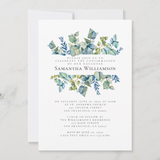 Bevestiging van de moderne Waterverf Kaart (Voorkant)