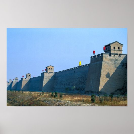 Bevestiging van de oude stad Pingyao - China Poster (Voorkant)