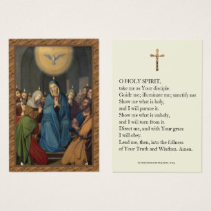 Bevestiging van de Pentecost Virgin Mary Heilige G Visitekaartje