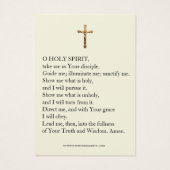 Bevestiging van de Pentecost Virgin Mary Heilige G Visitekaartje (Achterkant)