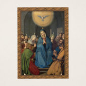 Bevestiging van de Pentecost Virgin Mary Heilige G Visitekaartje (Voorkant)