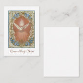 Bevestiging van de religieuze Heilige Geest Dove Plaatskaartje (Voorkant / Achterkant)
