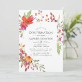 Bevestiging van de waterverf van de vrije bloem kaart (Staand voorkant)