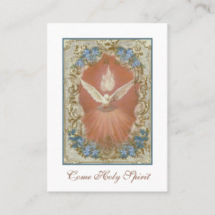 Bevestiging van een religieuze Heilige Geest Schep Plaatskaartje