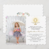 Bevestiging van Elegant Photo Girl Gold Chalice Gi Kaart (Voorkant / Achterkant)