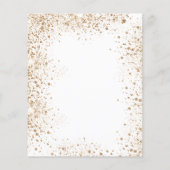 Bevestiging van eucalyptus glitter budget uitnodig flyer (Achterkant)