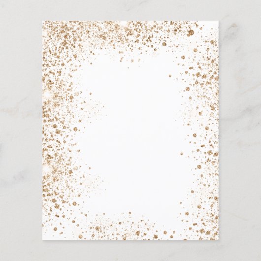 Bevestiging van eucalyptus glitter budget uitnodig flyer (Achterkant)