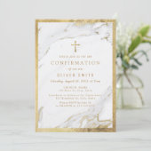 Bevestiging van gouden goudmarmer met moderne faux kaart (Staand voorkant)