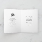 Bevestiging van heiligdom Religieuze Floral Wreate Feestdagen Kaart (Binnen)