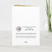 Bevestiging van heiligdom Religieuze Perzische Roz Feestdagen Kaart (Achterkant)