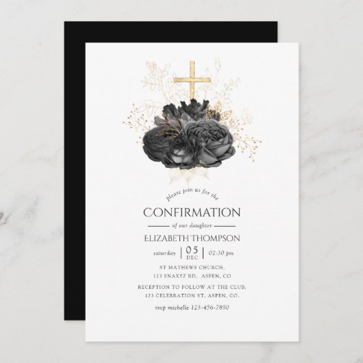  bevestiging van het zwart-wit en het goud kaart (Voorkant / Achterkant)