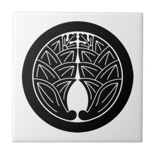 Bevestiging van japanse ingers in cirkel tegeltje