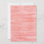 Bevestiging van  koraalgeel-Floral-Waterverf Kaart (Achterkant)