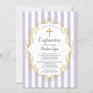 Bevestiging van lavendel- en goudmeisjes in Lijst Kaart