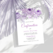 Bevestiging van lavendel Paarse Sparkle Kaart