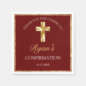 Bevestiging van legant Gold Boys Hartelijk dank Servet (Voorkant)