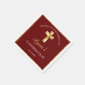 Bevestiging van legant Gold Boys Hartelijk dank Servet (Hoek)