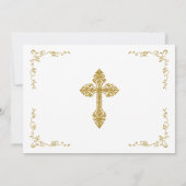 Bevestiging van legante gouden en roze vlindermeis bedankkaart (Achterkant)