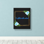 Bevestiging van positieve uitslagen canvas afdruk (Insitu (Houten vloer))