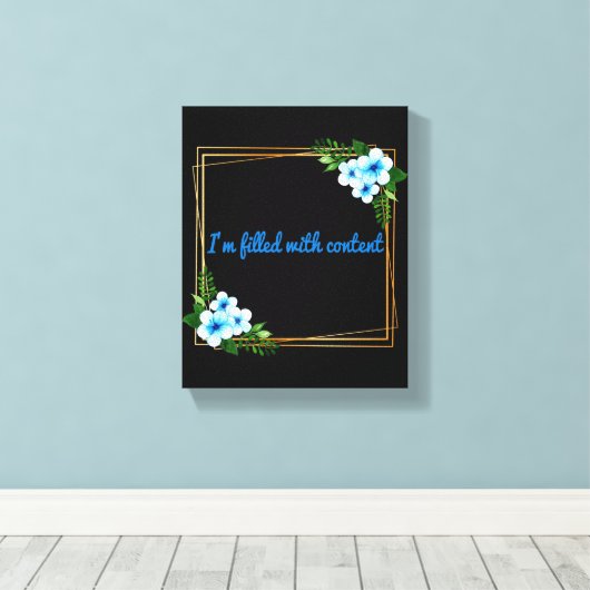 Bevestiging van positieve uitslagen canvas afdruk (Insitu (Houten vloer))