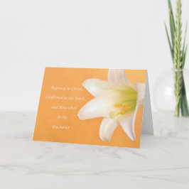 Bevestiging van RCIA Baptisme Communion Kaart