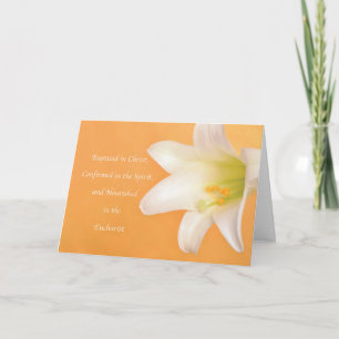 Bevestiging van RCIA Baptisme Communion Kaart