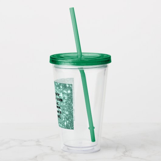 Bevestiging van rijkdom en overvloed acryl drinkbeker (Links)