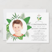 Bevestiging van tropische bladeren kaart (Voorkant)