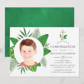 Bevestiging van tropische bladeren kaart (Voorkant / Achterkant)